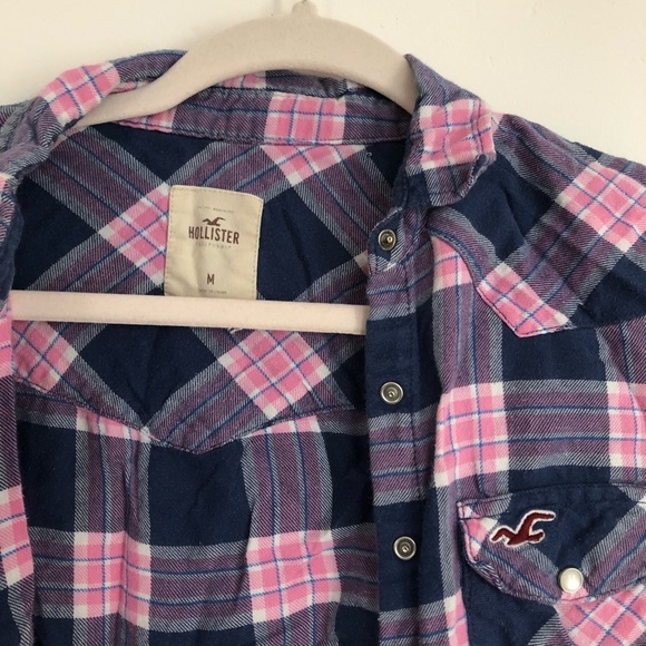Purple & Pink Hollister Flannel - Picture 1 of 3